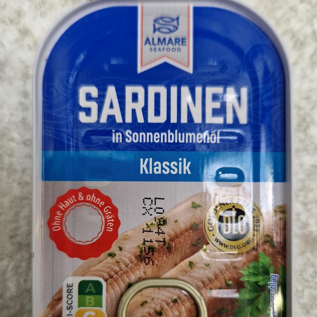 Fotografie - Sardinen in Sonnenblumenöl Klassik Almare Seafood