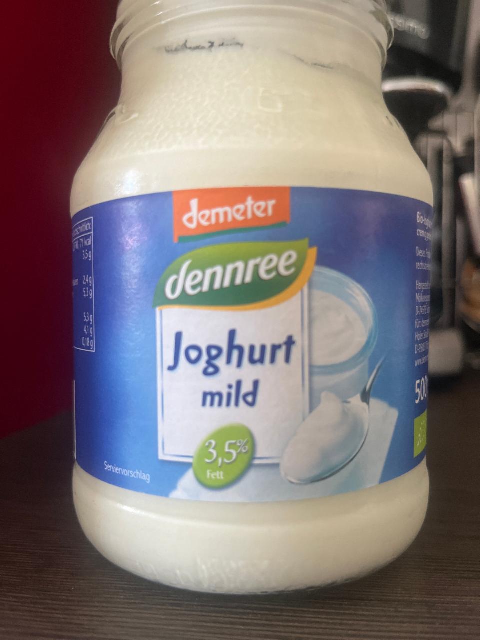 Fotografie - Joghurt mild 3,5 % fett dennree demeter