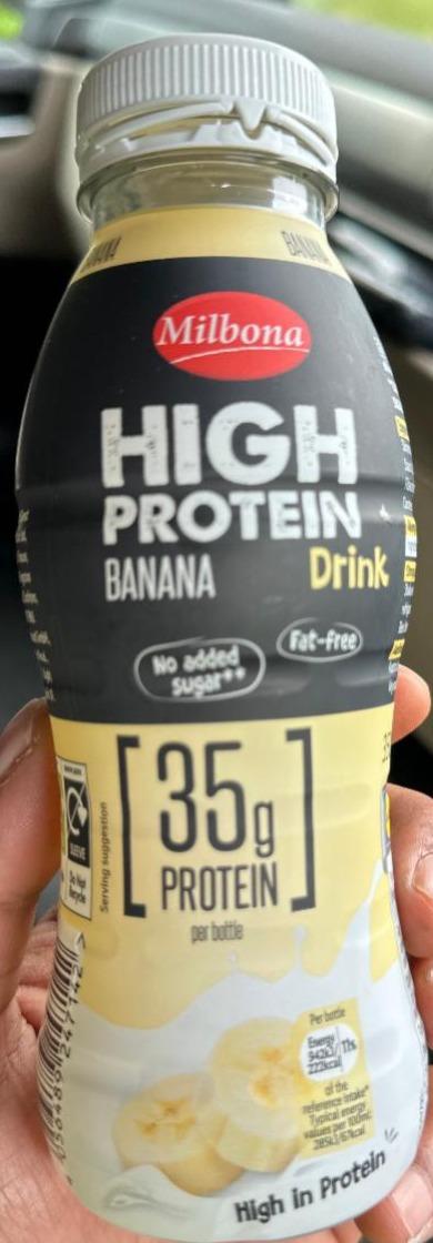 Fotografie - High Protein Drink Banana Milbona