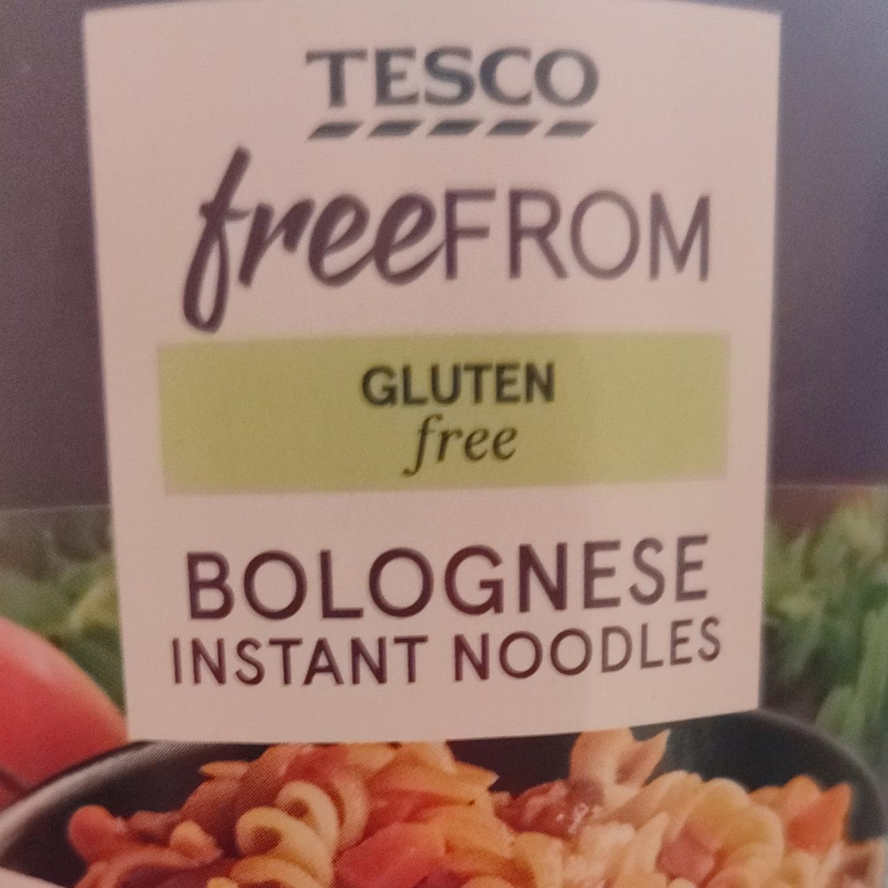 Fotografie - Bolognese instant noodles TESCO freeFROM