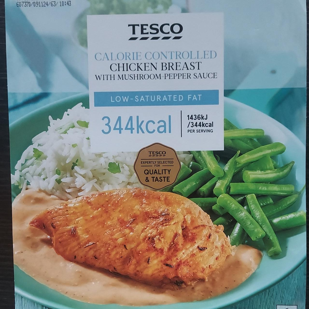 Fotografie - Calorie controlled chicken breast with mushroom-pepper sauce Tesco