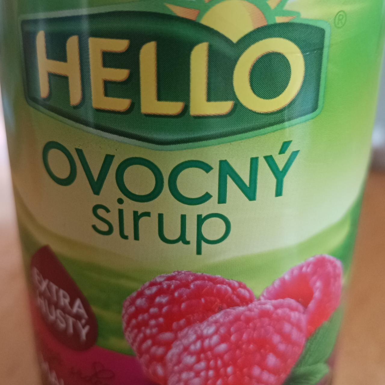 Fotografie - Ovocný sirup extra hustý malina Hello