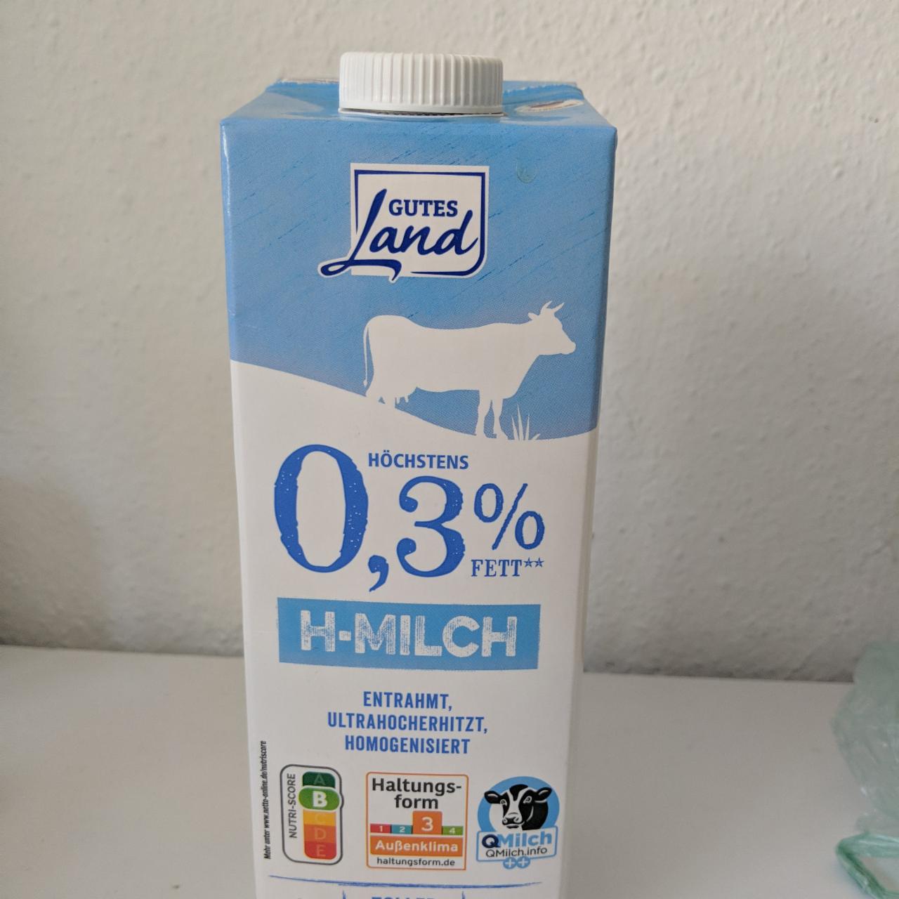 Fotografie - H-Milch 0,3% Fett Gutes Land