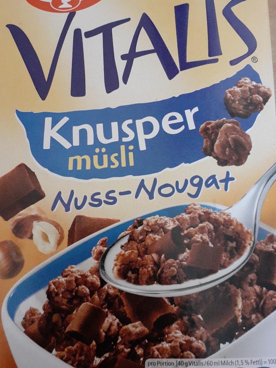 Fotografie - Vitalis Knusper Müsli Nuss-Nougat Dr. Oetker