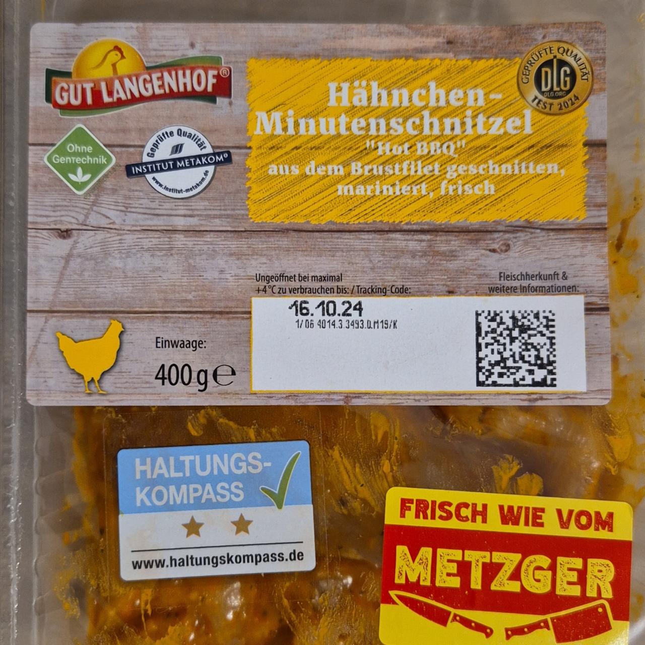 Fotografie - Hänchen-minutenschnitzel Gut Langenhof