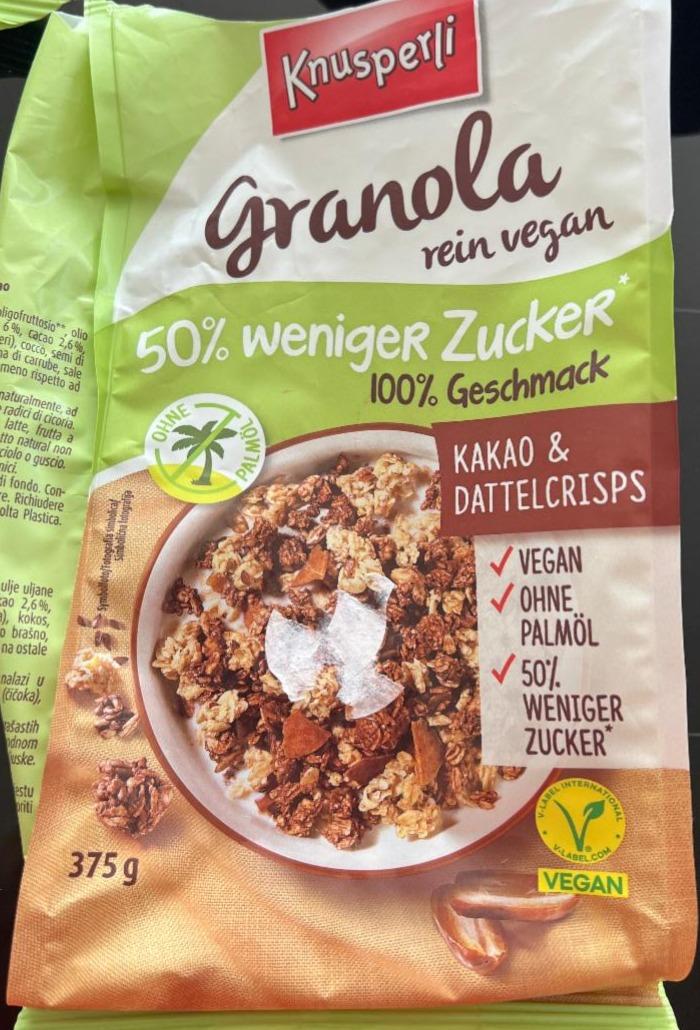 Fotografie - Granola Kakao & Dattelcrisps Knusperli