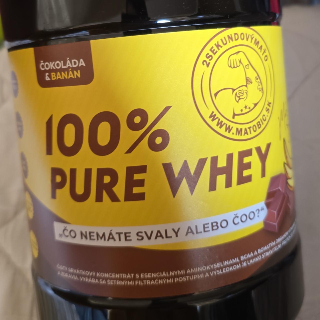 Fotografie - 100% Pure Whey Čokoláda & Banán 2SekundovýMaťo