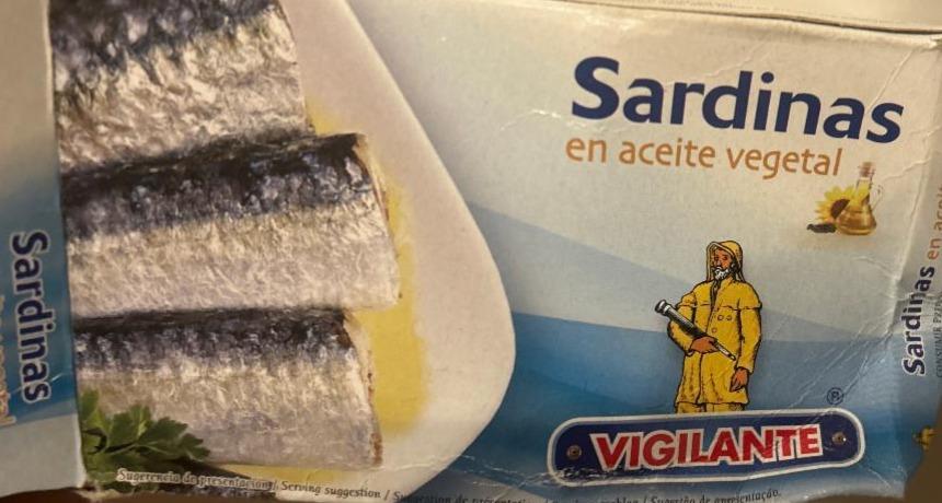 Fotografie - Sardinas en aceite vegetal Vigilante