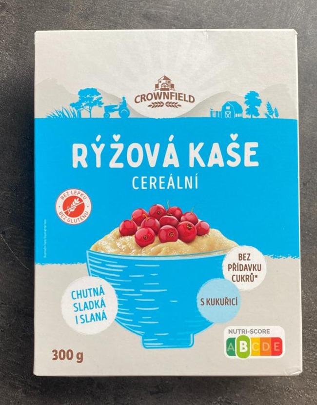 Fotografie - Rýžová kaše cereální Crownfield