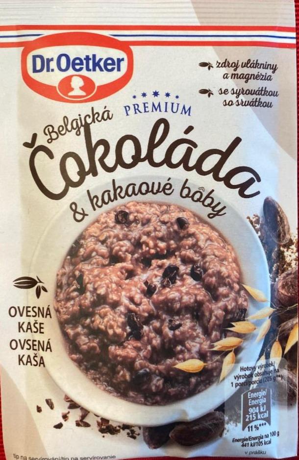 Fotografie - Belgická čokoláda & kakaové bôby ovesná kaše Dr.Oetker