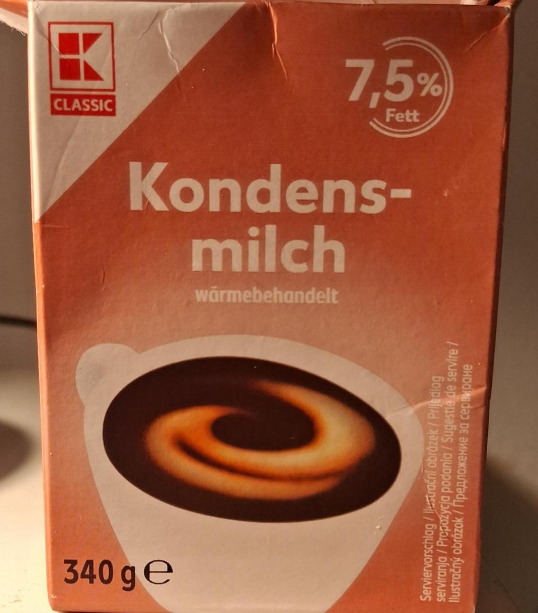 Fotografie - Kondens-milch 7,5% Fett K-Classic