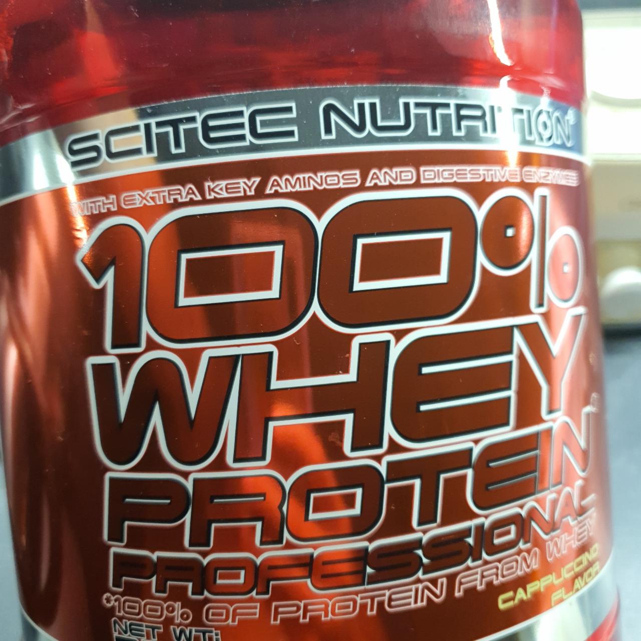 Fotografie - 100% Whey protein professional cappuccino flavor Scitec Nutrition