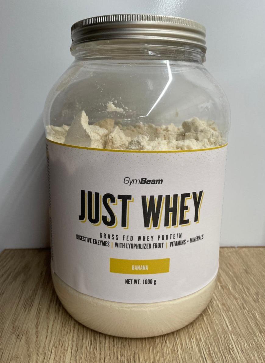 Fotografie - Just Whey Grass Fed Whey Protein Banana GymBeam