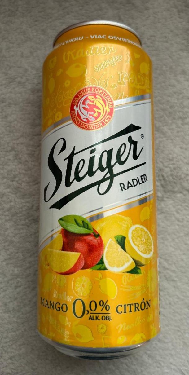 Fotografie - Steiger Radler Mango Citron 0,0%