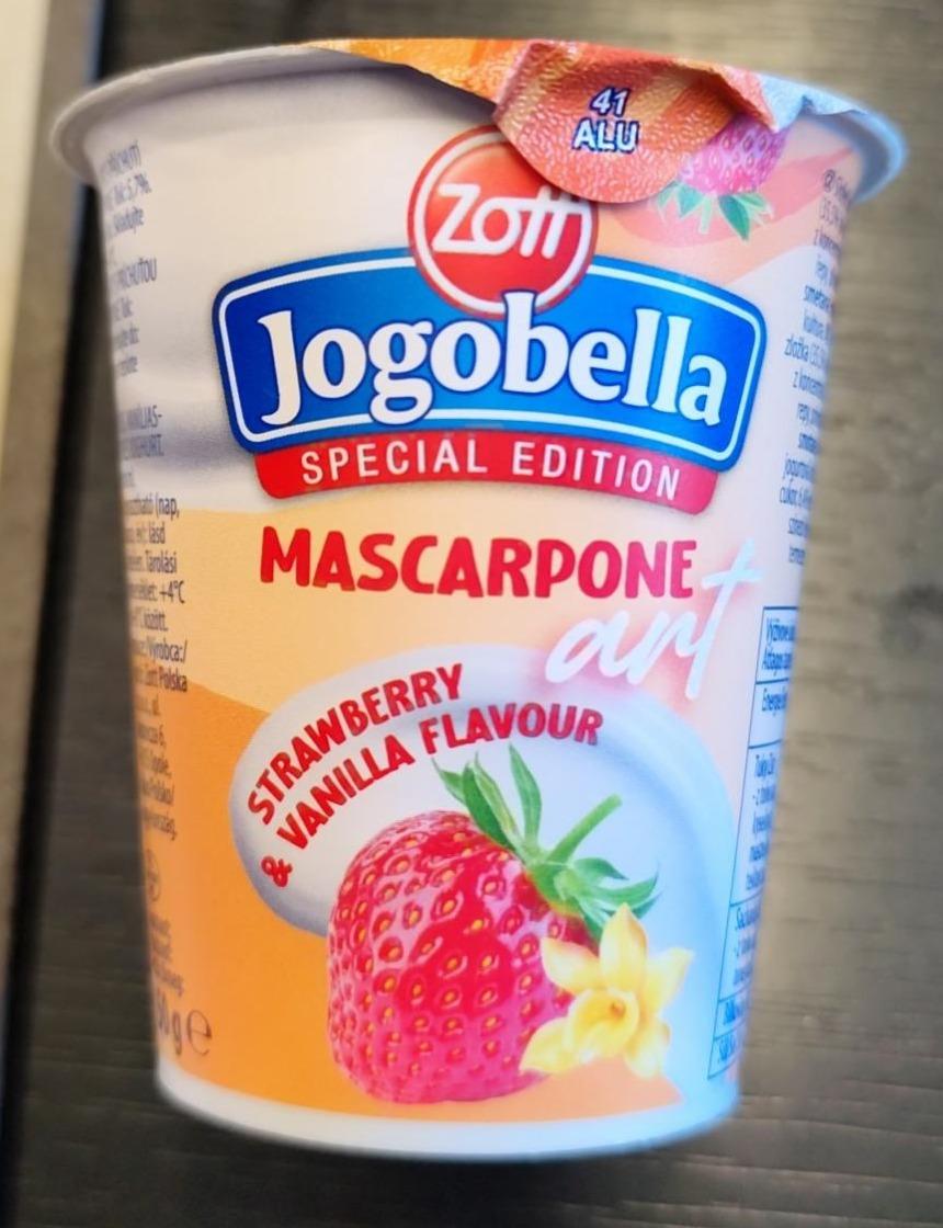 Fotografie - Jogobella Mascarpone art Strawberry & Vanilla flavour Zott