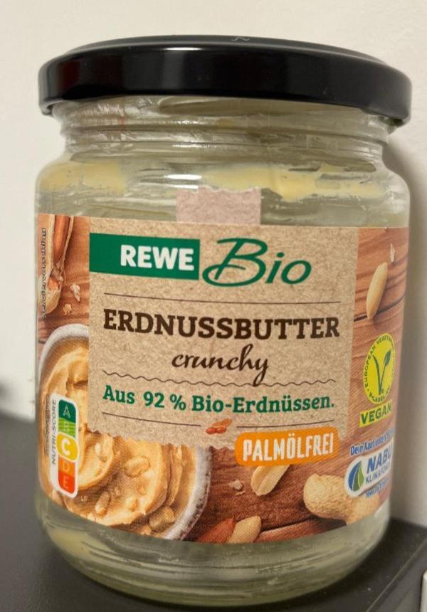 Fotografie - Erdnussbutter crunchy Rewe Bio