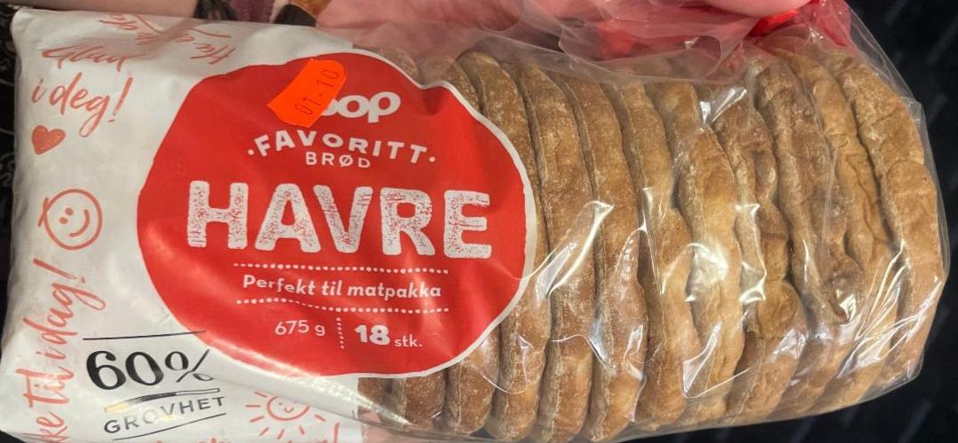 Fotografie - Favoritt Brød Havre coop