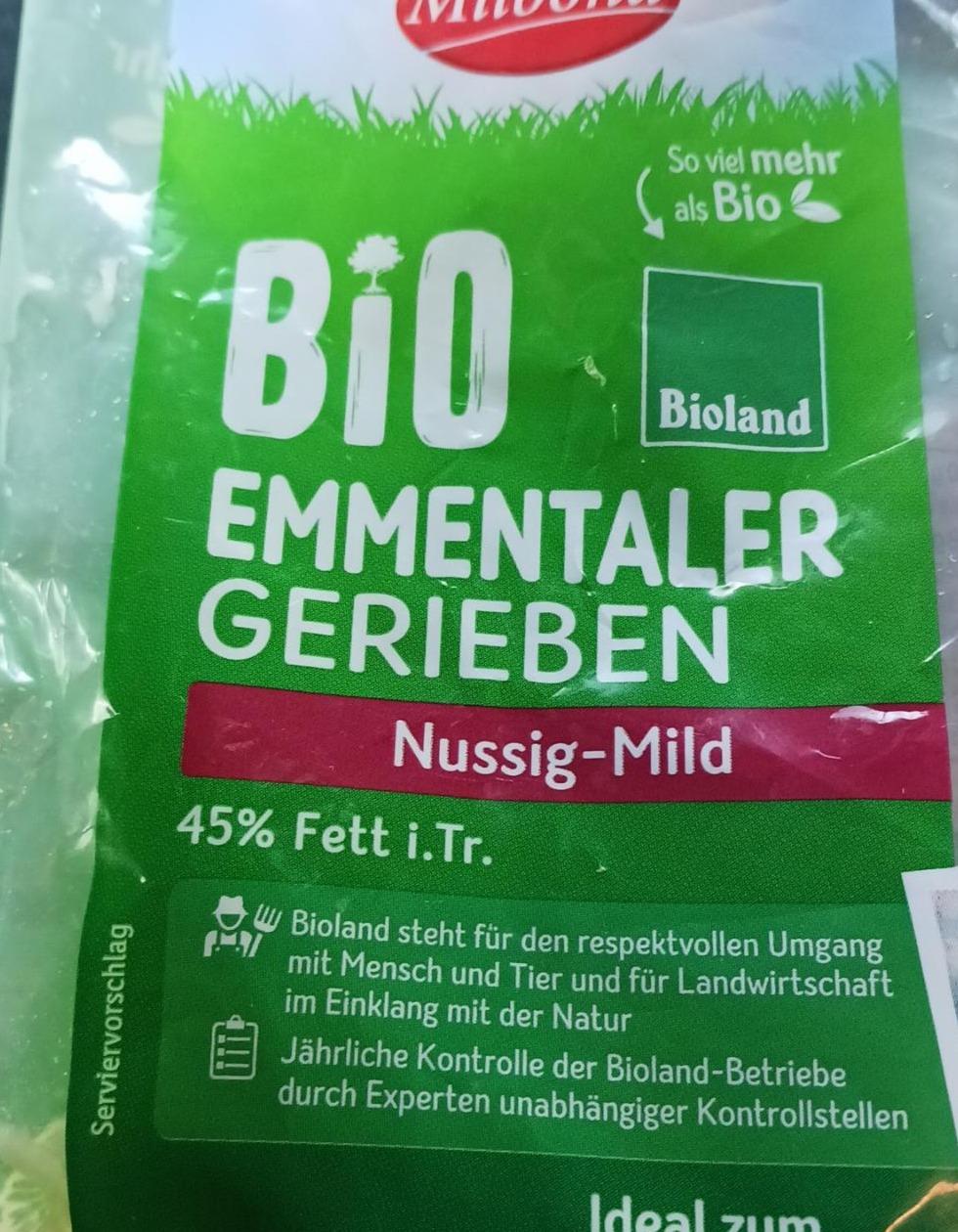 Fotografie - Bio emmentaler gerieben nussig mild 45% Milbona