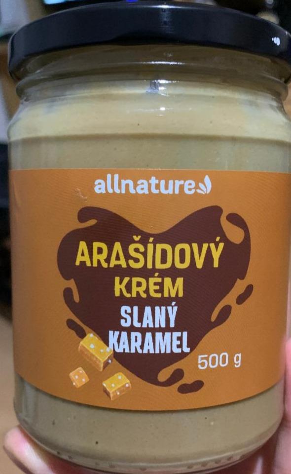 Fotografie - Arašídový krém slaný karamel Allnature