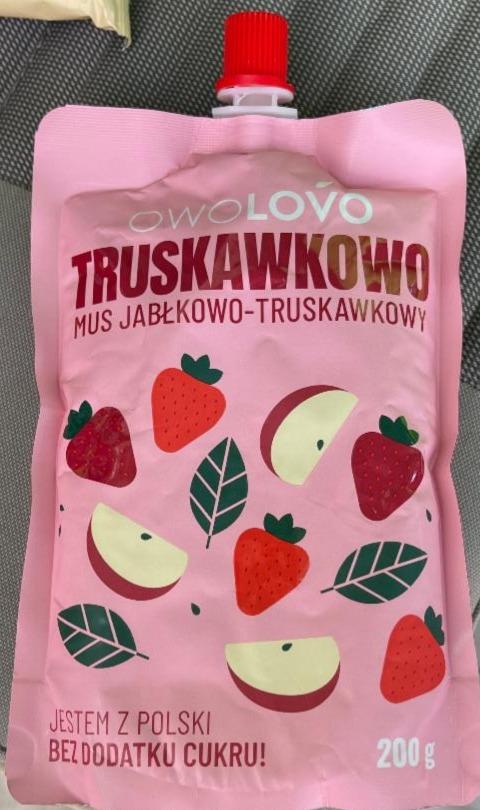 Fotografie - Truskawkowo Mus jabłkowo-truskawkowy Owolovo