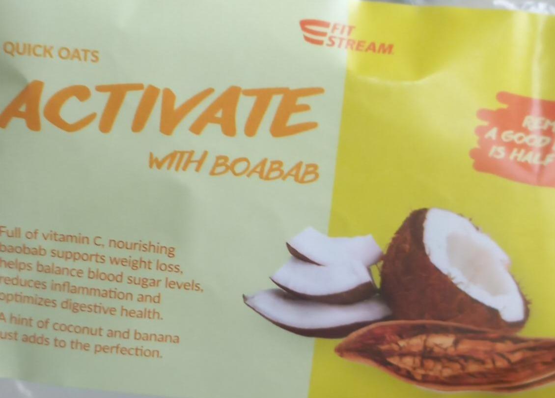 Fotografie - Quick oats activate with boabab Fit Stream