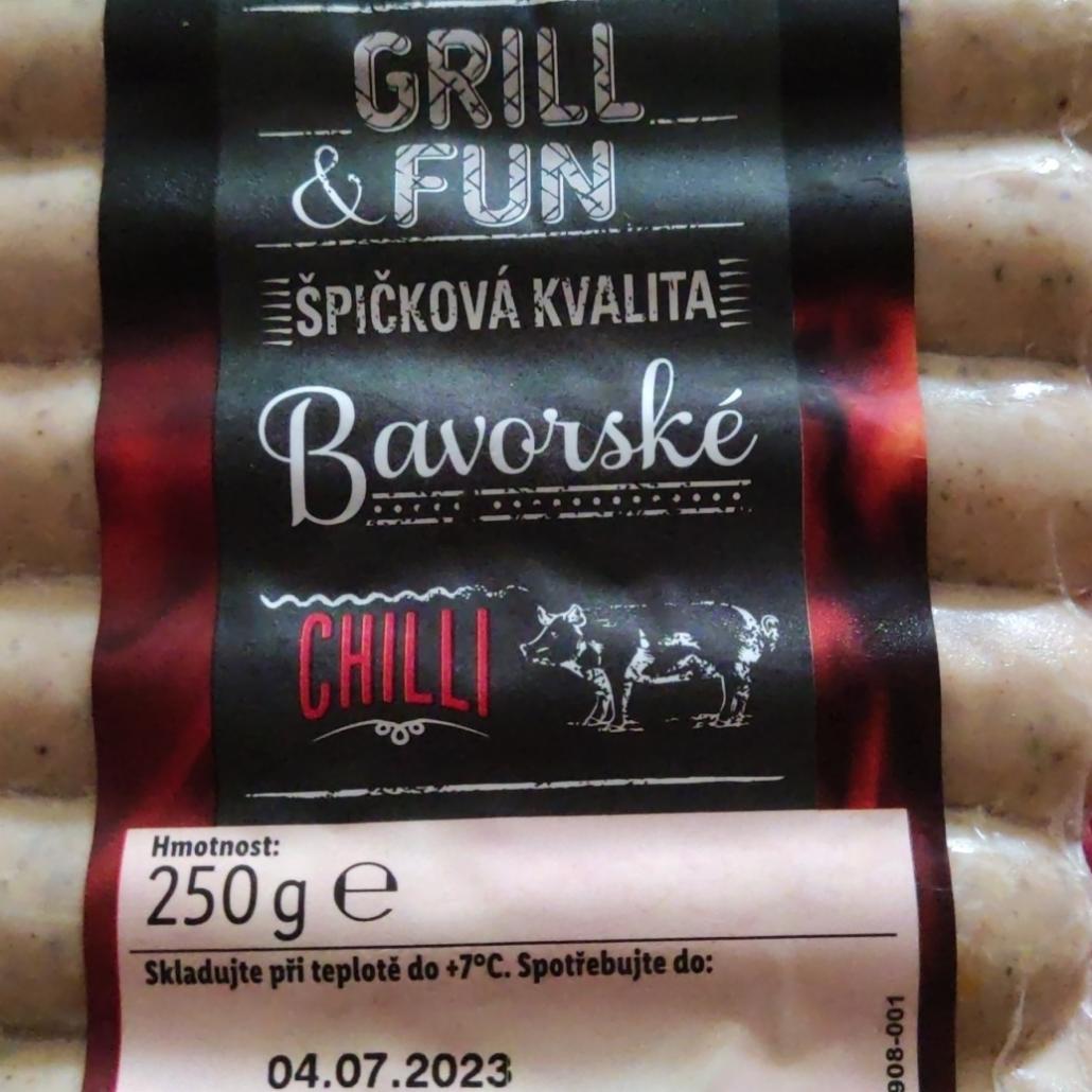 Fotografie - bavorské klobásky chilli Grill & Fun