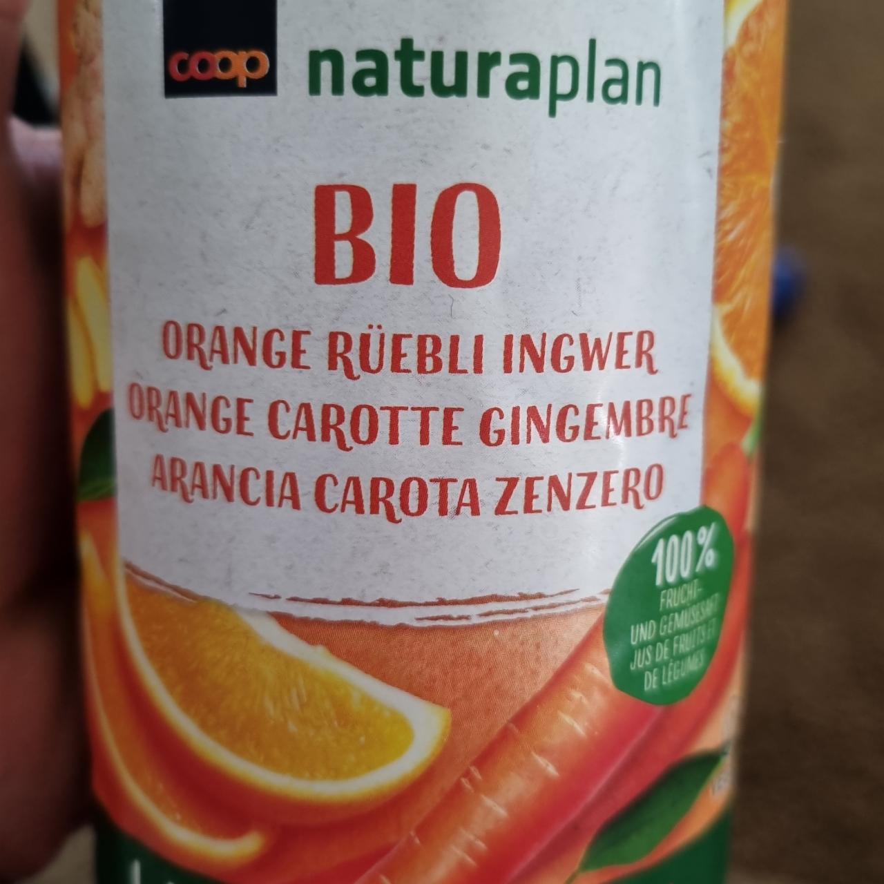 Fotografie - Bio Orange Rüebli Ingwer coop naturaplan