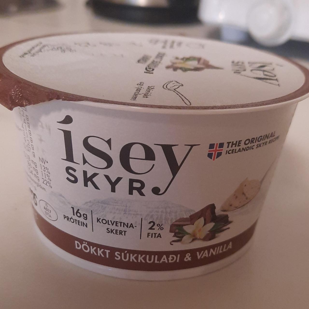 Fotografie - Skyr Dökkt súkkulaði & vanilla Ísey