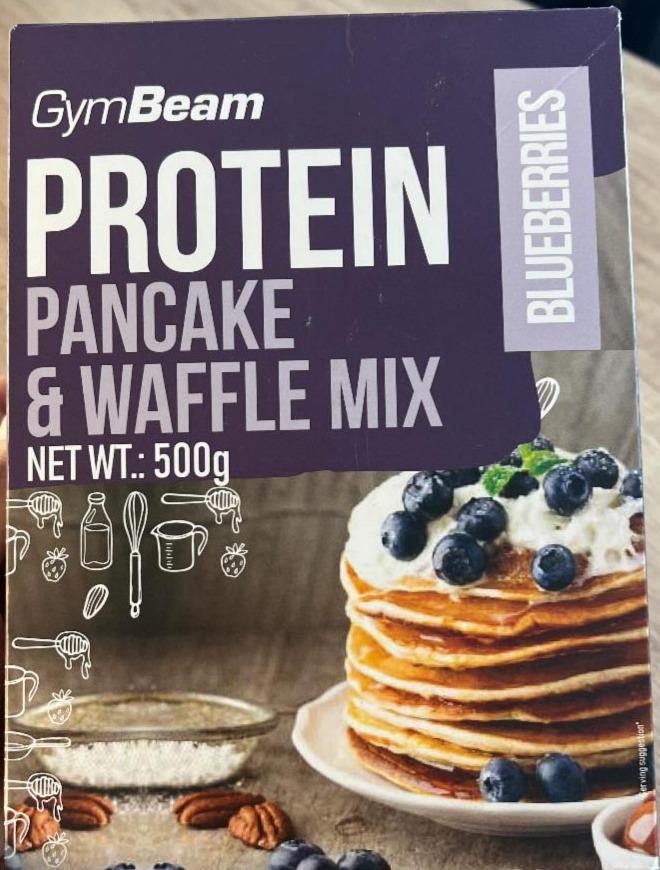 Fotografie - Protein pancake & waffle mix blueberries GymBeam