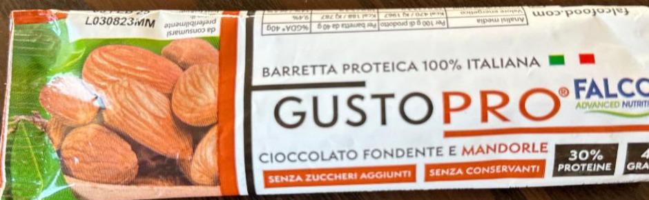 Fotografie - Gustopro Cioccolato fondente mandorle Falco