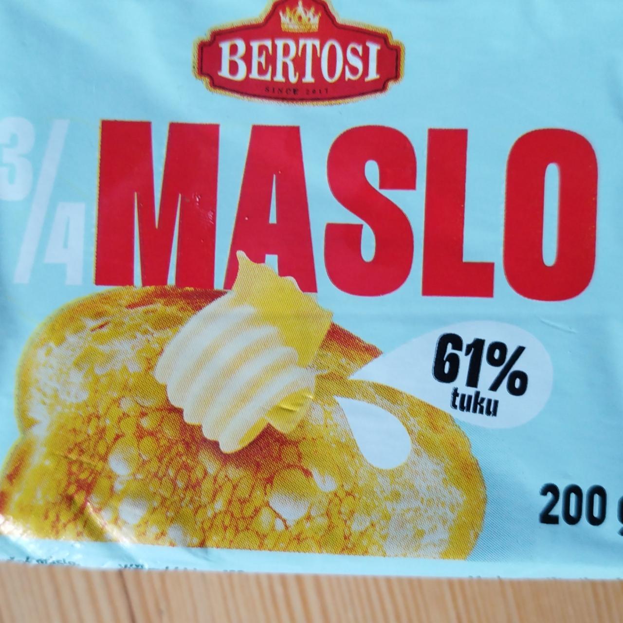 Fotografie - Maslo 61% tuku Bertosi