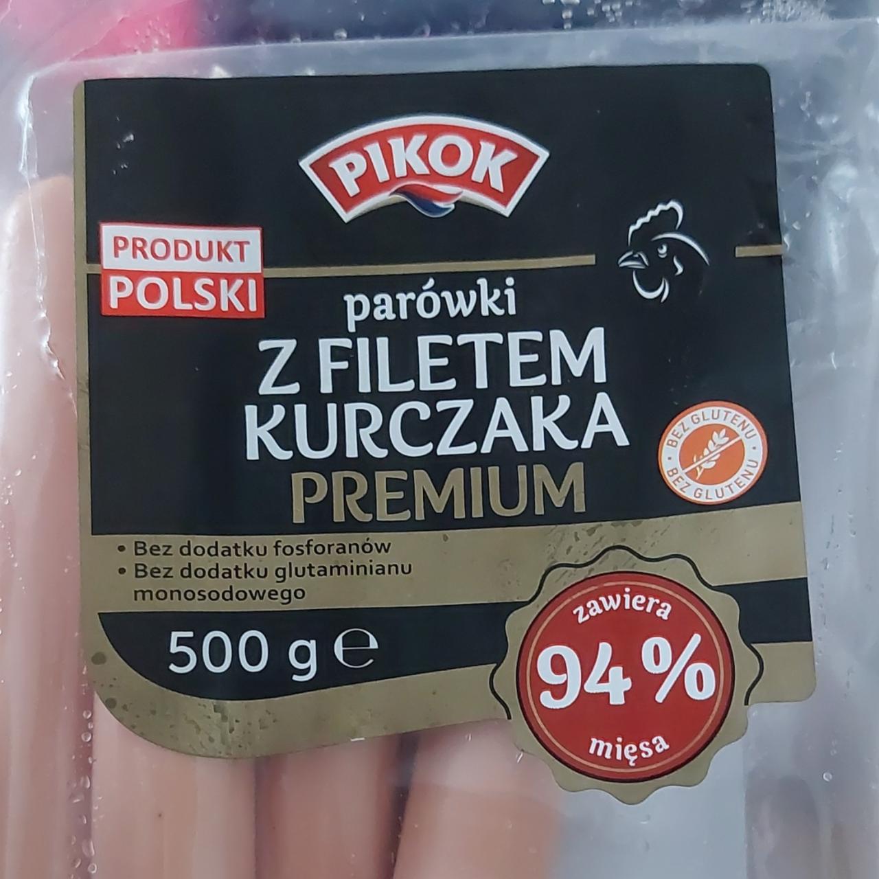 Fotografie - Parówki z filetem kurczaka Premium Pikok