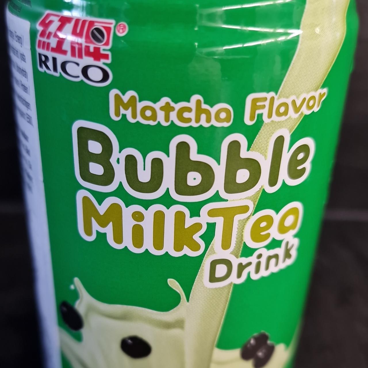 Fotografie - Bubble Milk Tea Drink Matcha flavor Rico