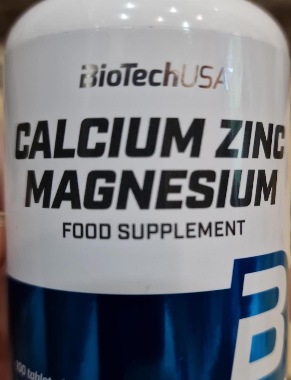 Fotografie - Calcium Zinc Magnesium BioTechUSA