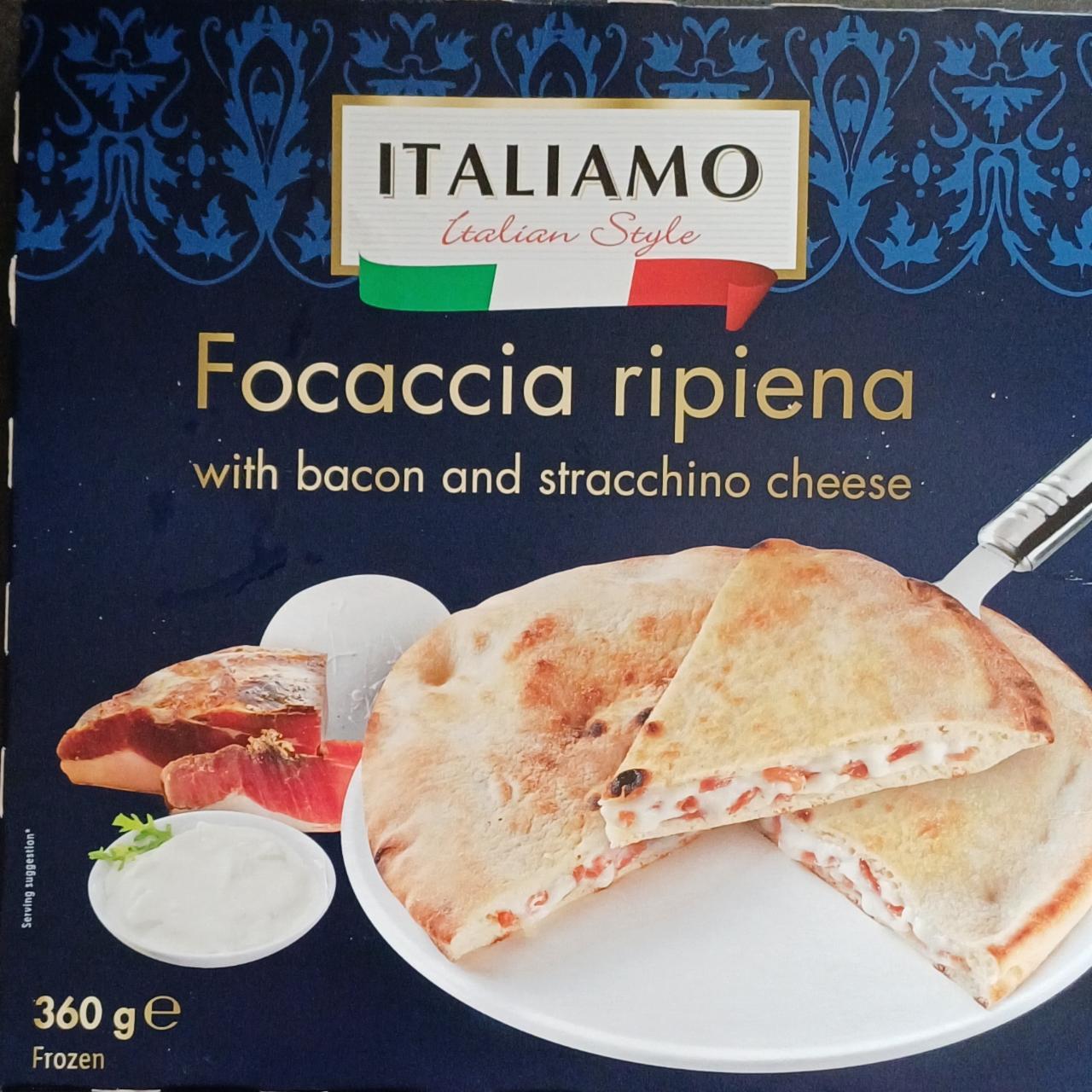 Fotografie - Focaccia ripiena with bacon and stracchino cheese Italiamo