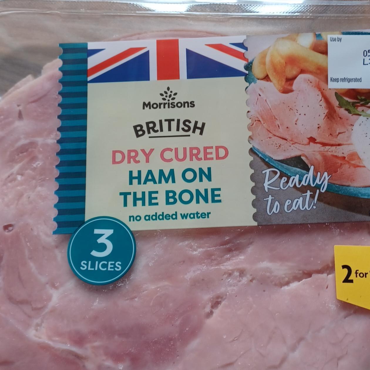 Fotografie - Ham on the bone Dry cured Morrisons