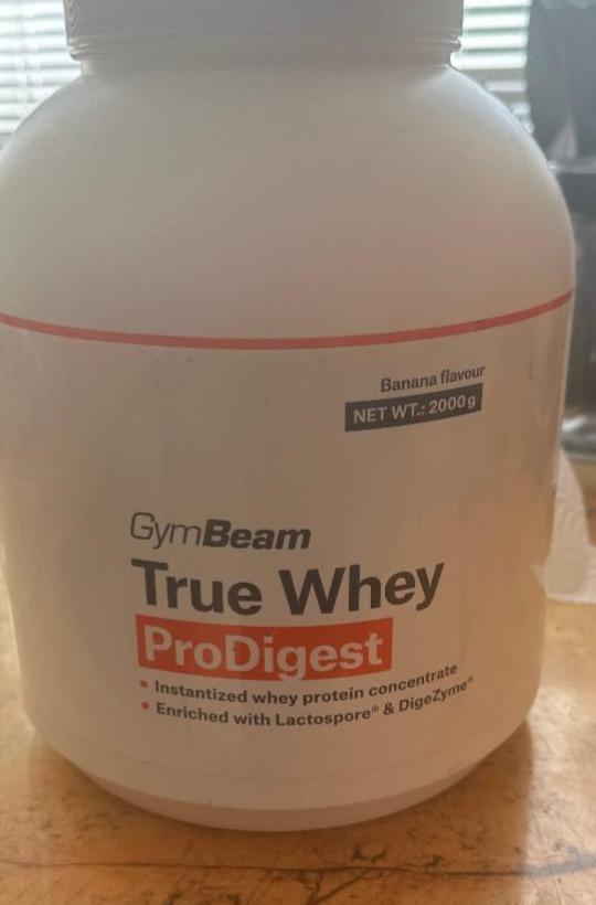 Fotografie - True Whey ProDigest Banana flavour GymBeam