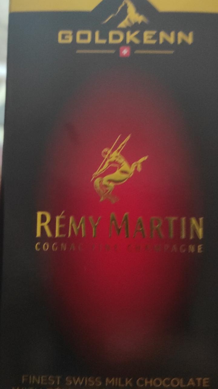 Fotografie - Rémy Martin Cognac Fine Champagne Swiss Milk Chocolate Goldkenn