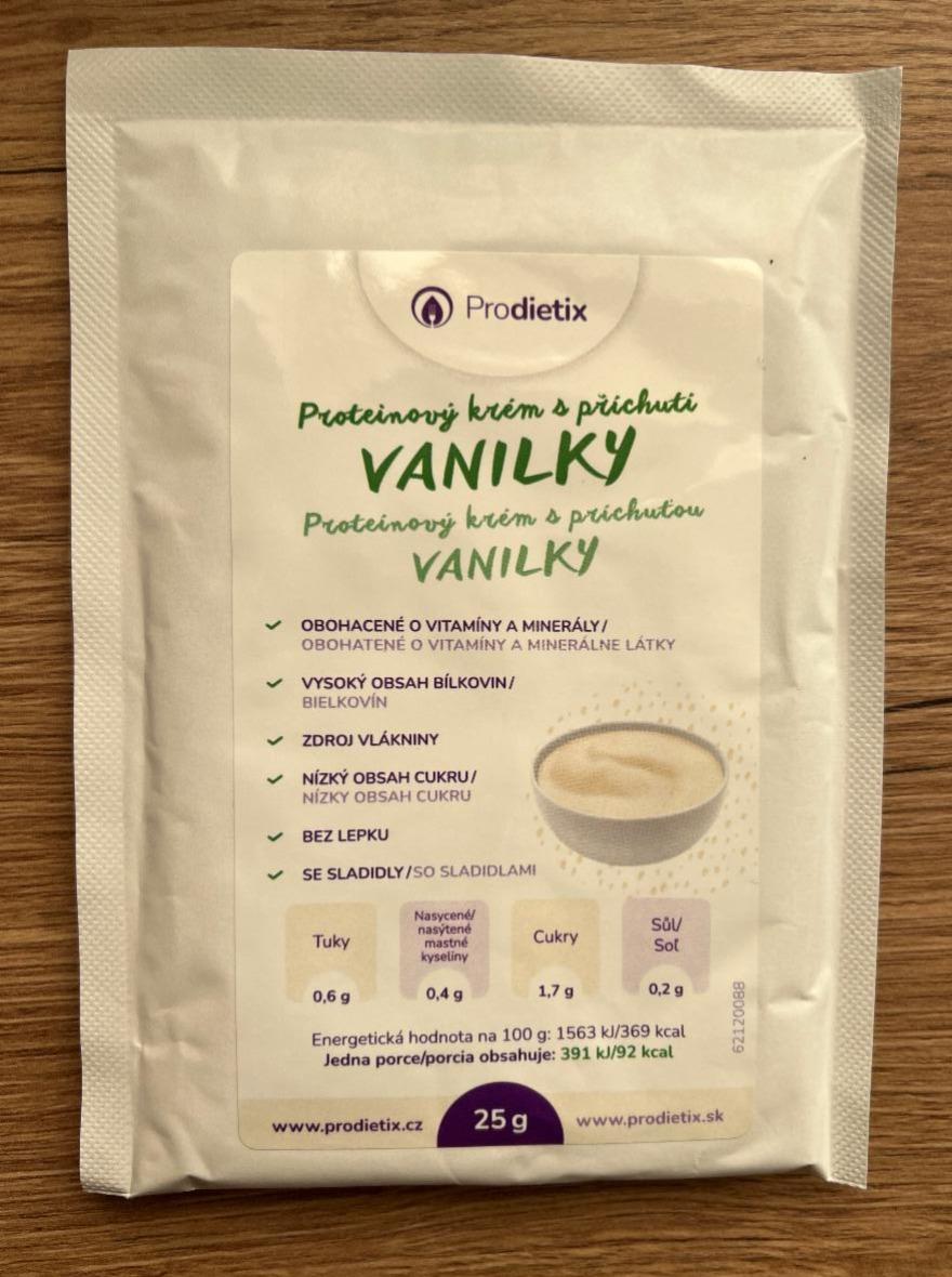 Fotografie - Proteinový krém s príchuťou vanilky Prodietix