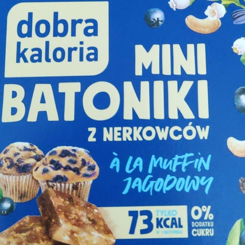 Fotografie - Mini Batoniki z nerkowców à la muffin jagodowy Dobra Kaloria