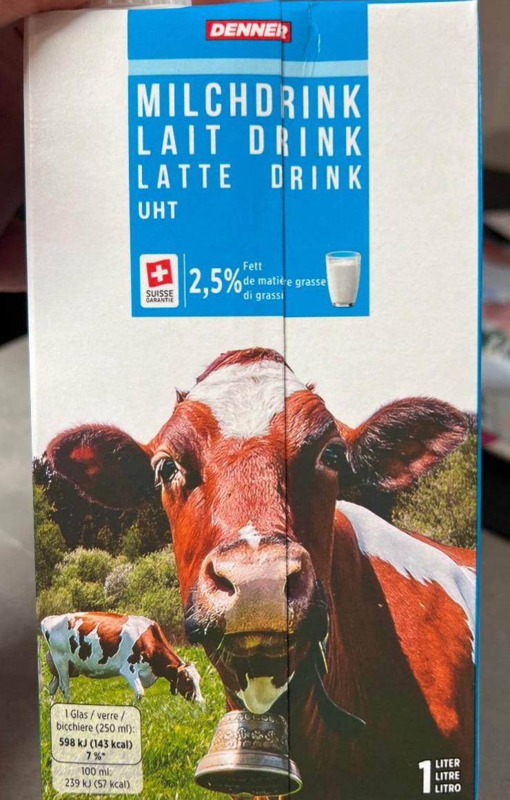 Fotografie - Milchdrink UHT 2,5% Fett Denner