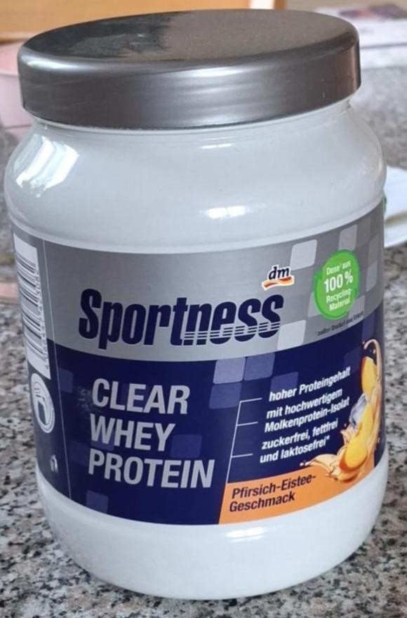 Fotografie - Clear Whey Protein Pfirsich-Eistee-Geschmack Sportness