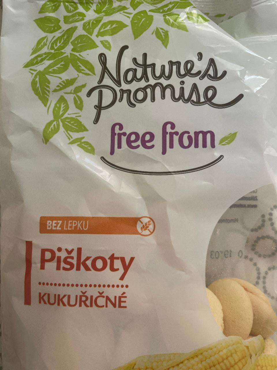 Fotografie - Piškoty kukuřičné bez lepku Nature's Promise