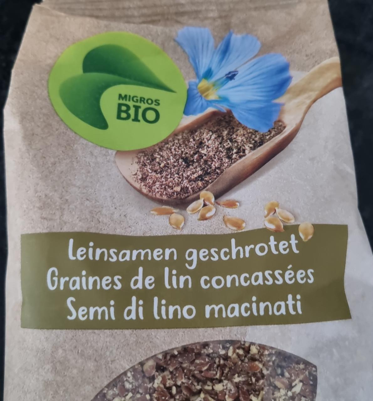 Fotografie - Leinsamen geschrotet Migros Bio