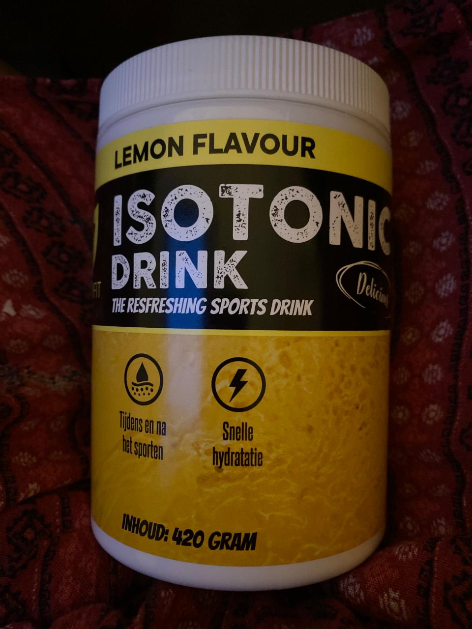 Fotografie - Isotonic drink lemon flavour HealthyFit