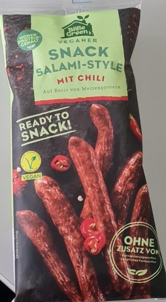 Fotografie - Snack salami-style mit chili Billie Green