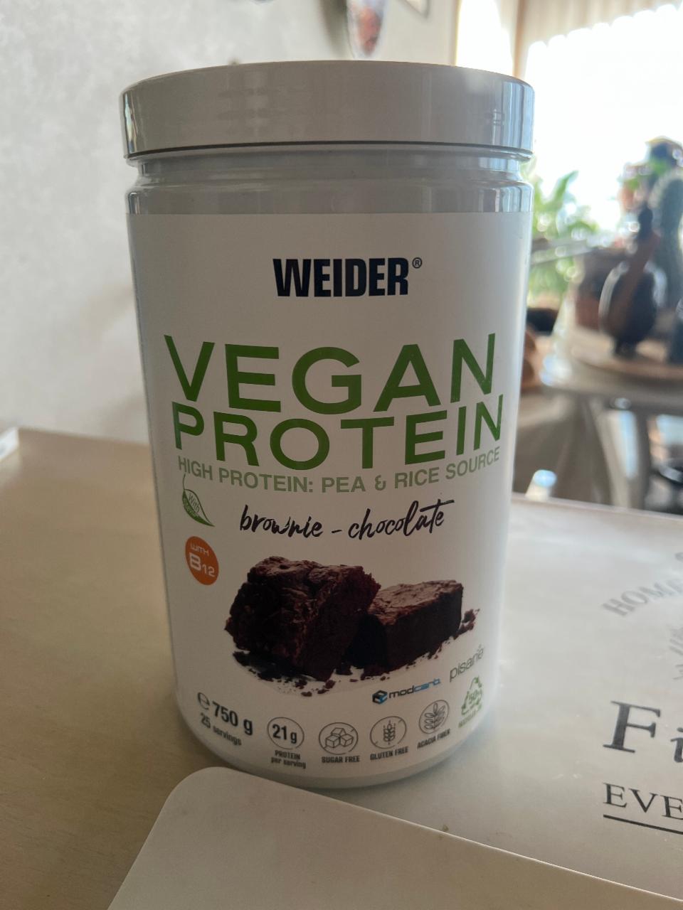 Fotografie - Vegan Protein Brownie- Chocolate Flavour Weider