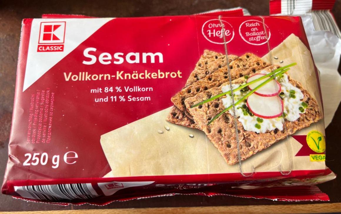 Fotografie - Sesam Vollkorn-Knäckebrot K-Classic