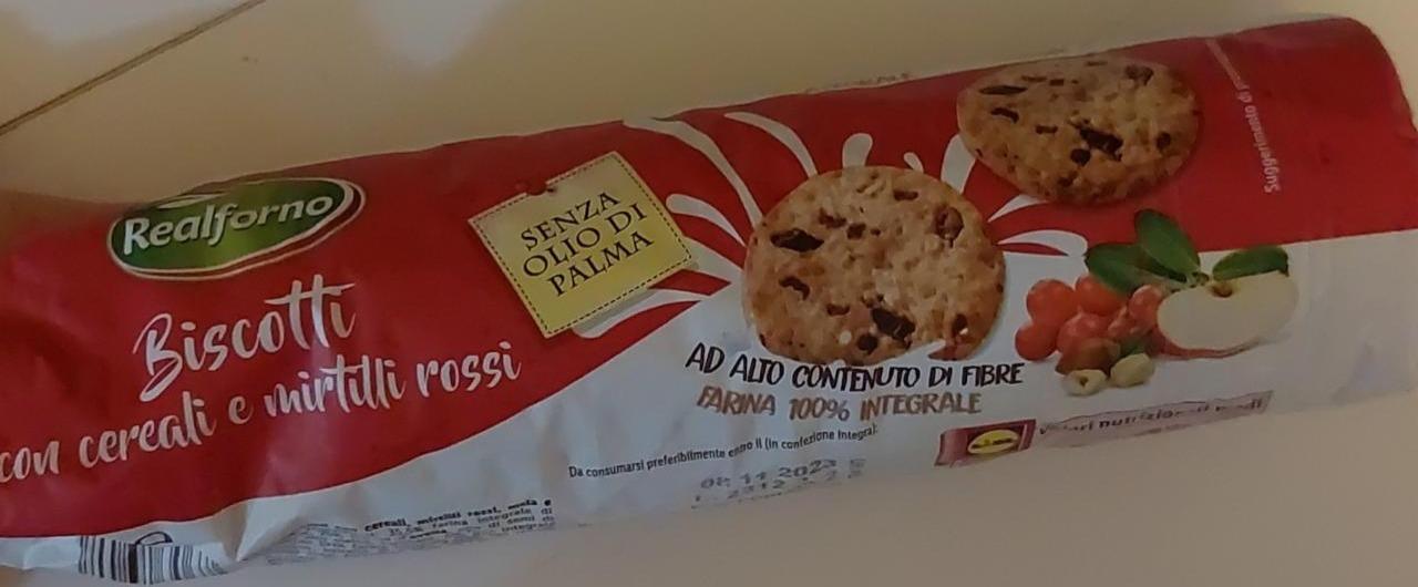 Fotografie - Biscotti con cereali e mirtilli rossi Realforno