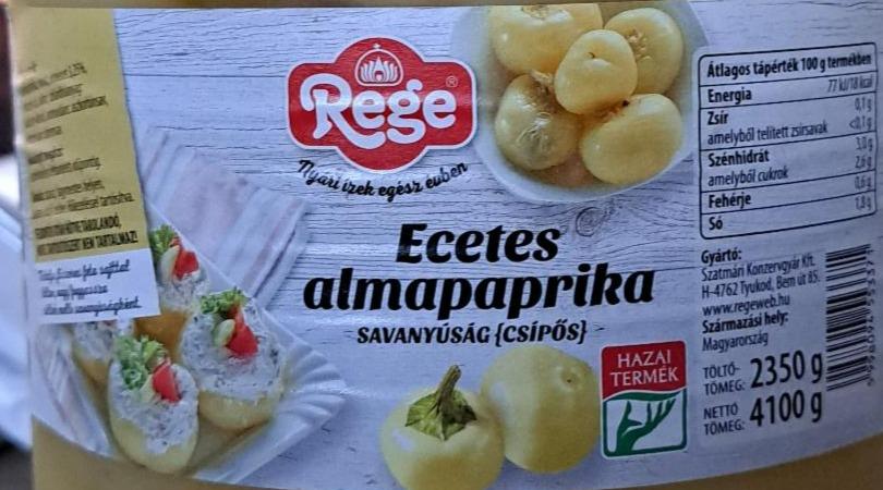 Fotografie - Ecetes almapaprika Rege